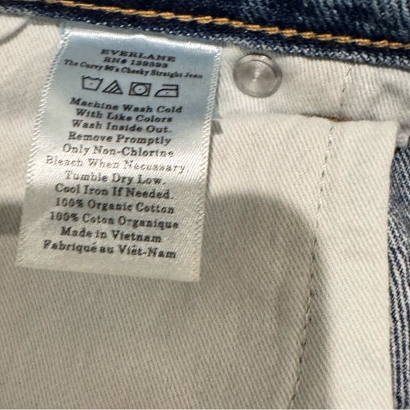 Everlane Womens 90's cheeky Straight Jean Size 31 Crop Womens - Picture 12 of 12